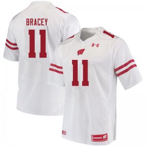 Men's Wisconsin Badgers NCAA #11 Stephan Bracey White Authentic Under Armour Stitched College Football Jersey IS31Z05YB